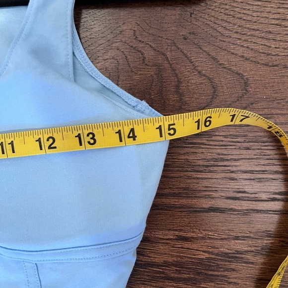 🧁No Boundaries Blue Corset Bustier Tank Top coquette cottagecore summer spring - Picture 6 of 6